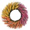 22" Yellow, Orange & Pink Heather Wreath by Ashland®